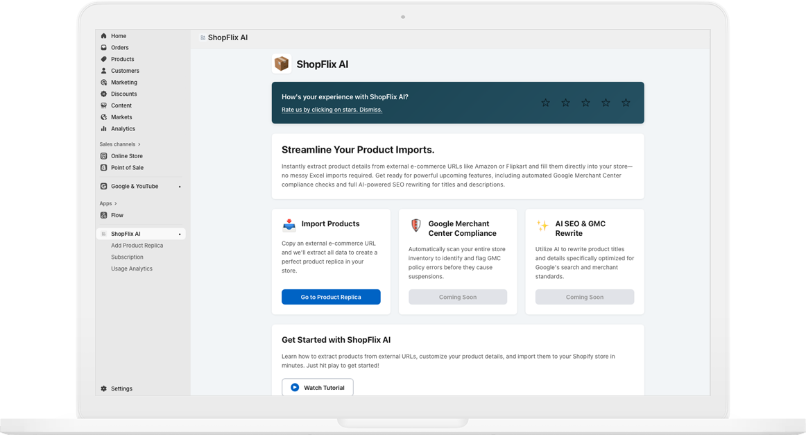ShopFlix AI Dashboard